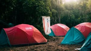 Kiliwarrior Flag at Forest Camp